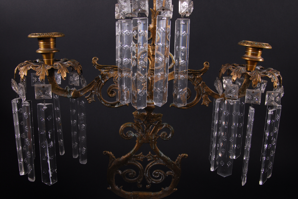 Crystal Mantle Candelabra