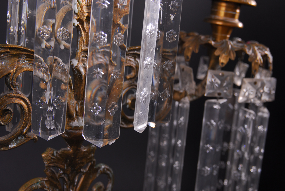 Crystal Mantle Candelabra