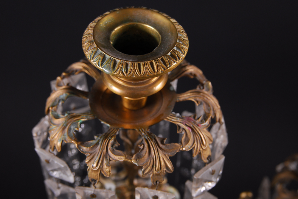 Crystal Mantle Candelabra