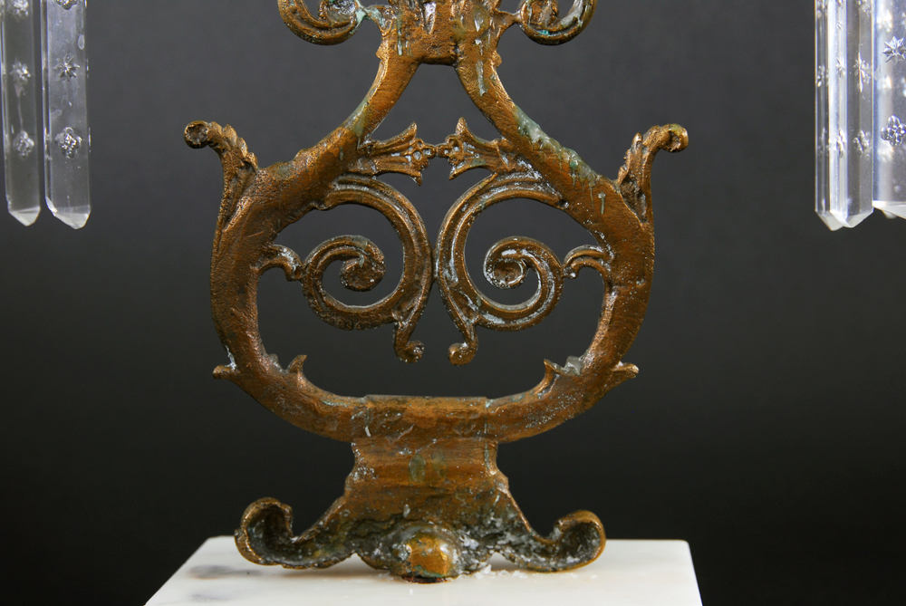 Crystal Mantle Candelabra