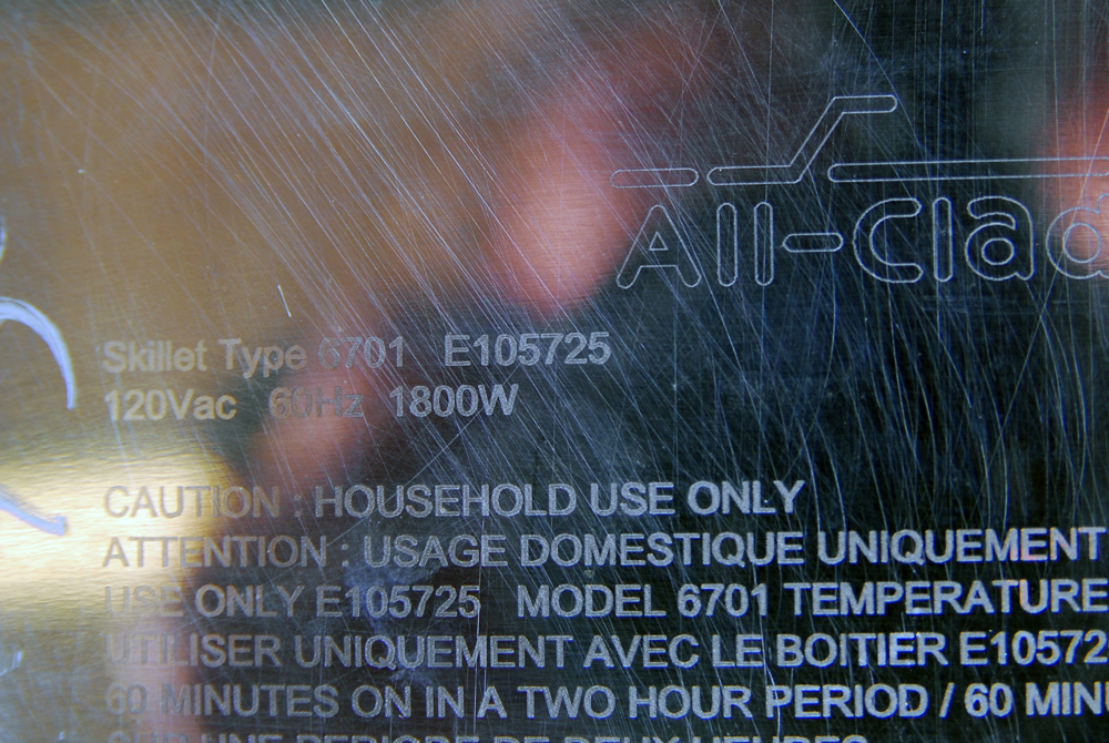 Trio of Cook Pans Including Electric All Clad Server