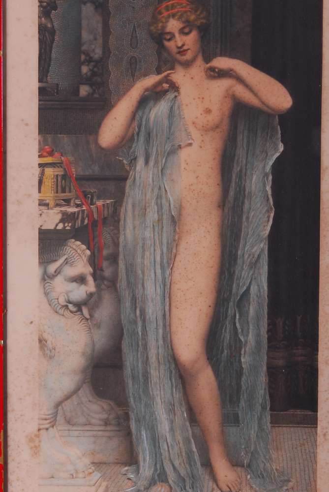 Vintage Restrike Etching After John William Godward