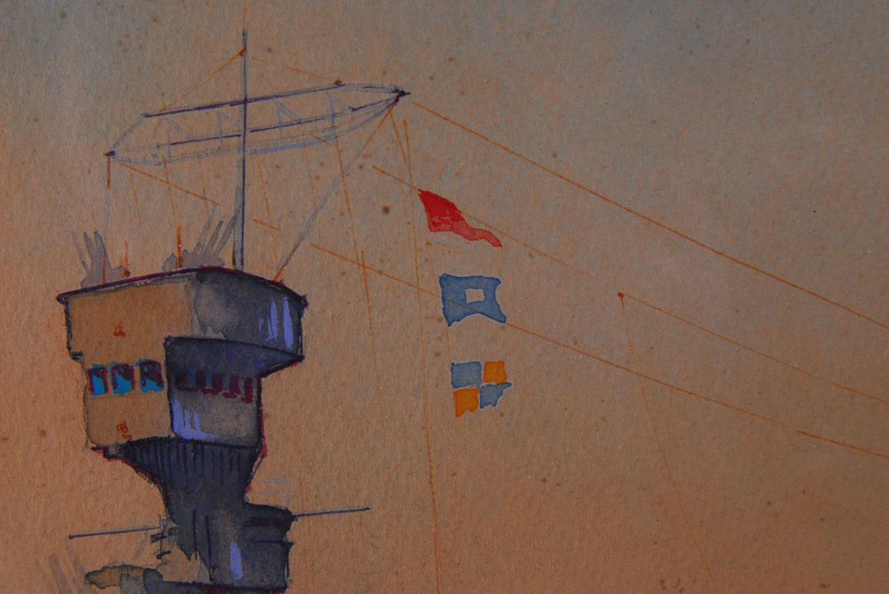 James Downey Watercolor on Paper