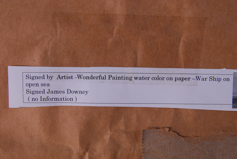 James Downey Watercolor on Paper