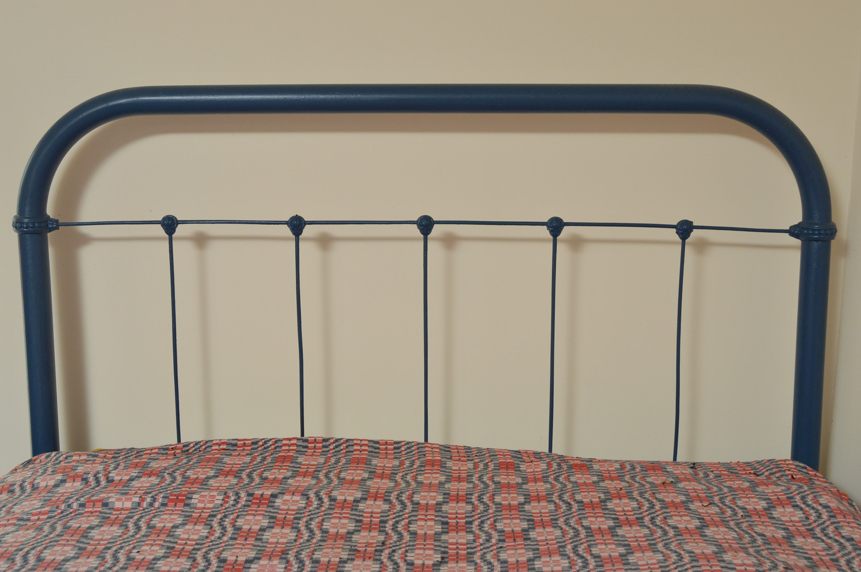 Pair of Vintage Painted Iron Full Size Bed Frames