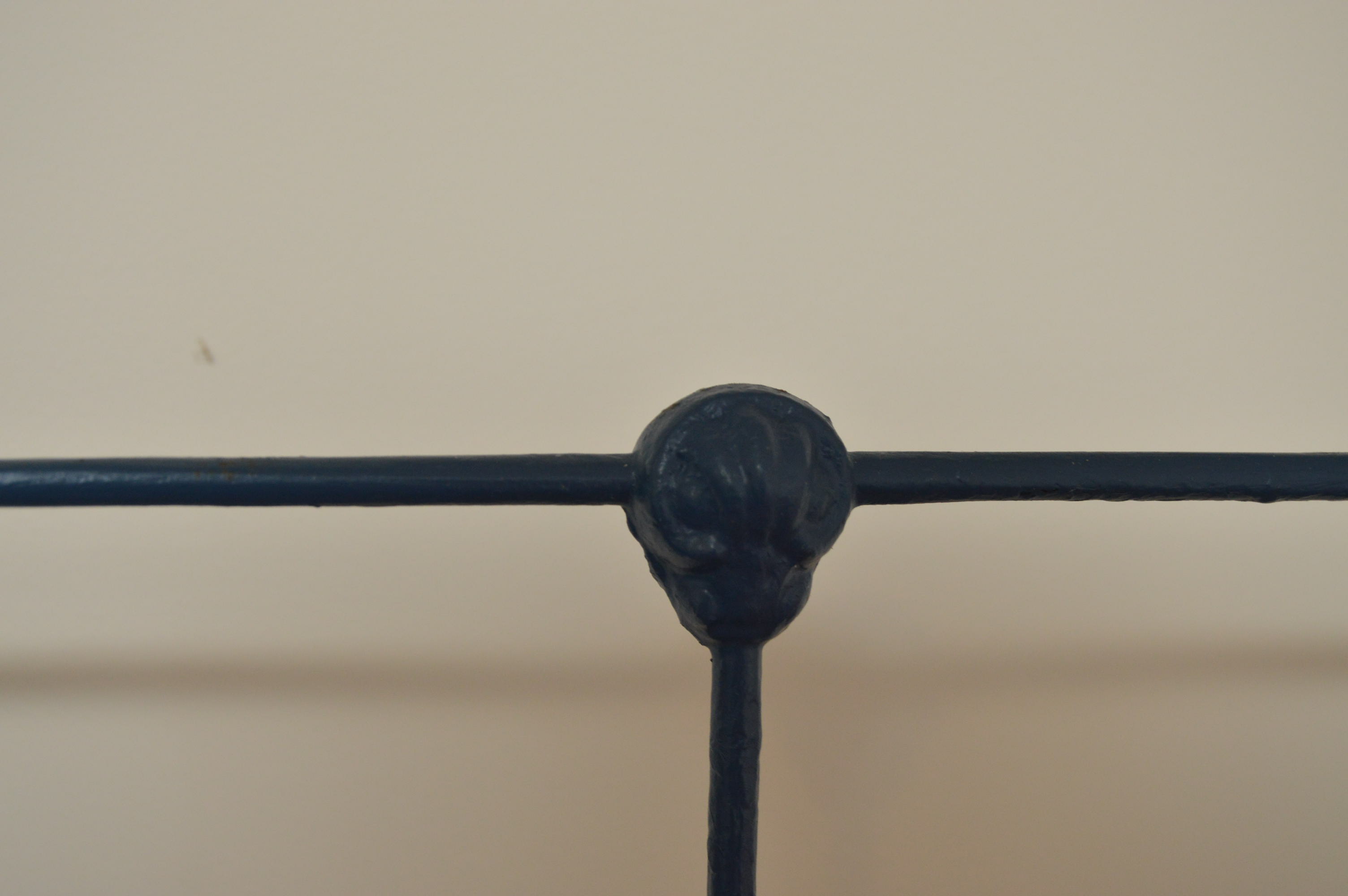 Pair of Vintage Painted Iron Full Size Bed Frames