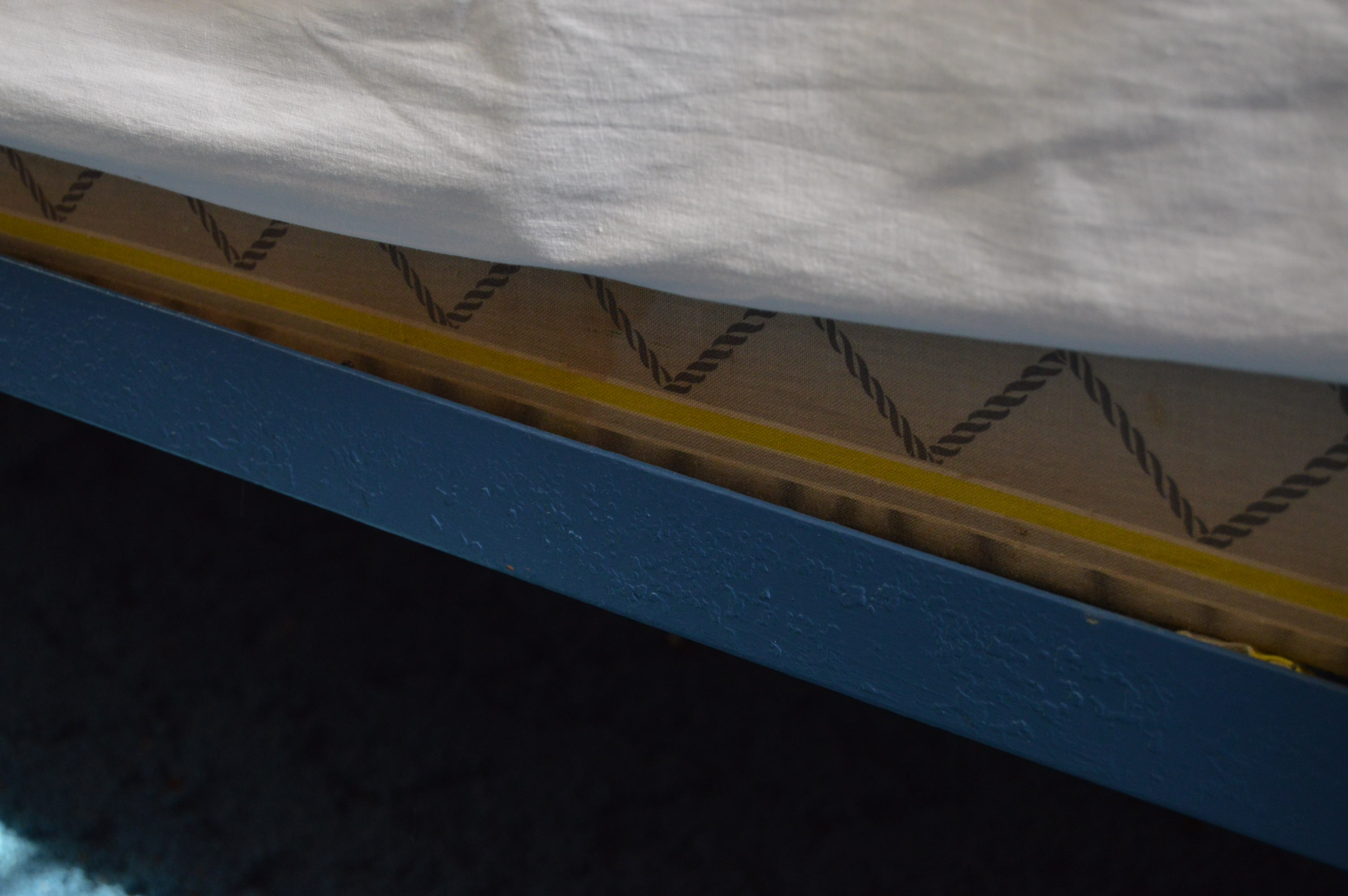 Pair of Vintage Painted Iron Full Size Bed Frames