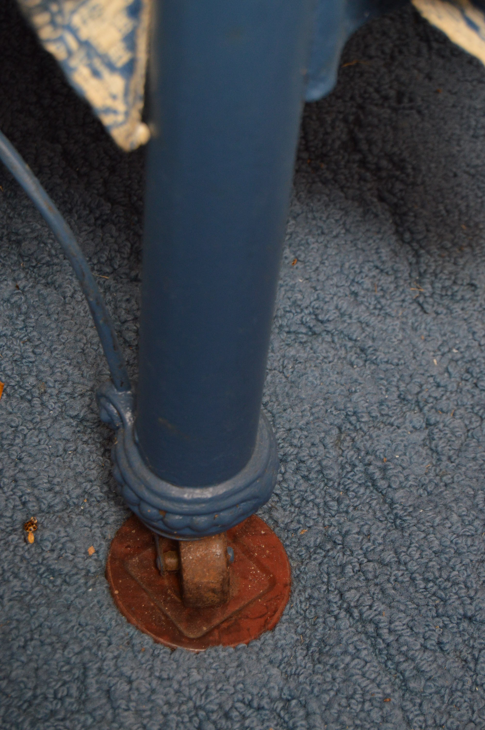 Pair of Vintage Painted Iron Full Size Bed Frames