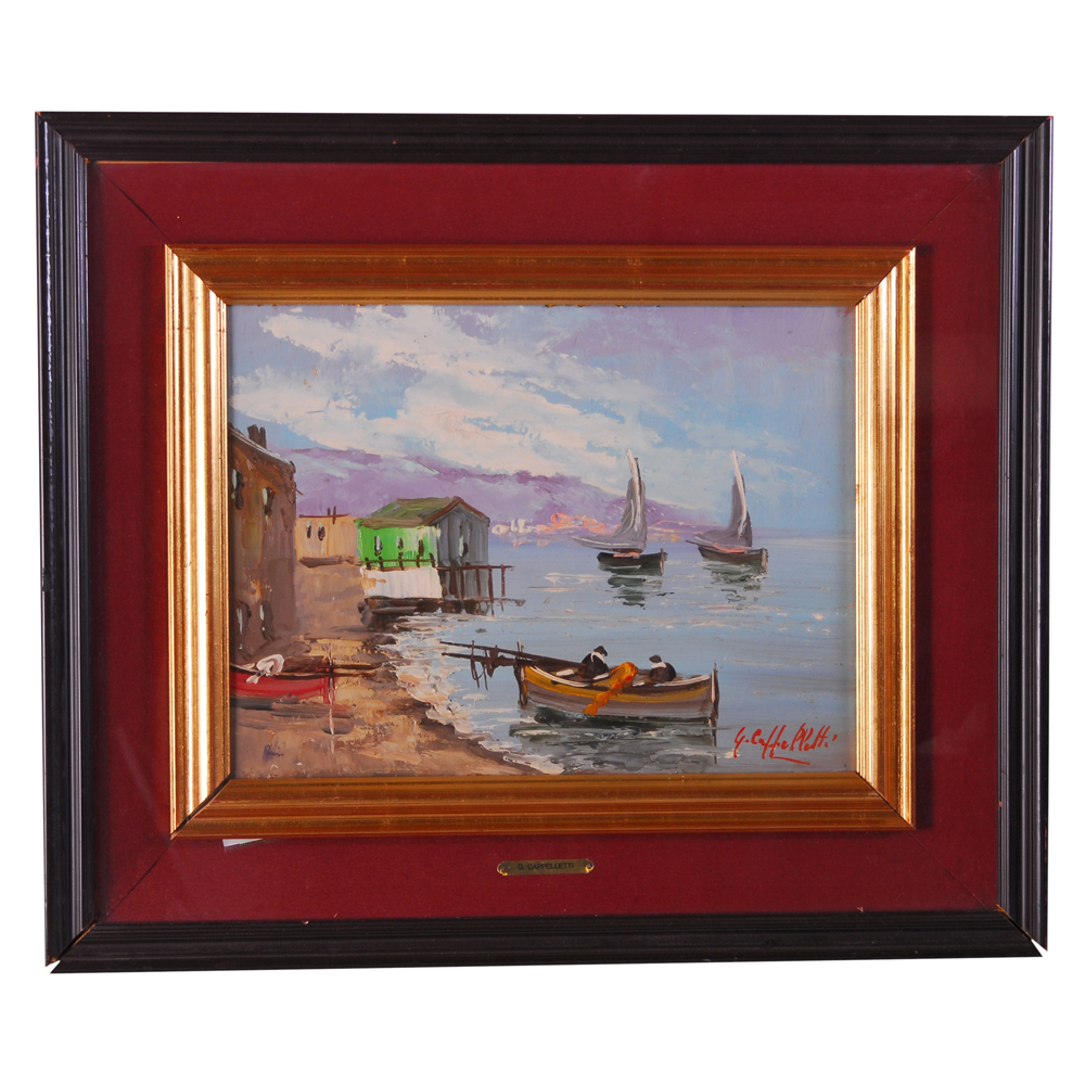 G. Cappelletti Landscape Oil on Canvas