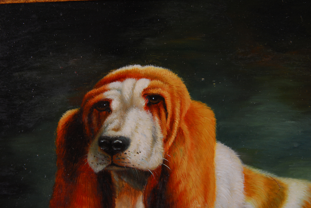 B. Hugo Oil on Board Painting