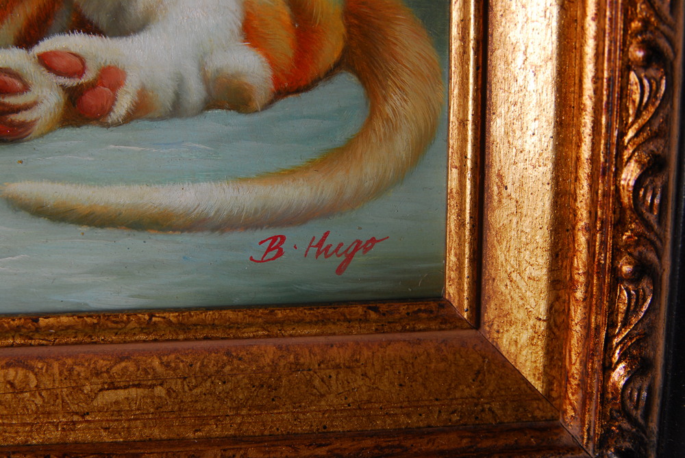 B. Hugo Oil on Board Painting