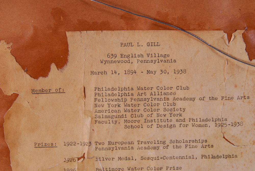 Paul Gill Original Watercolor Painting