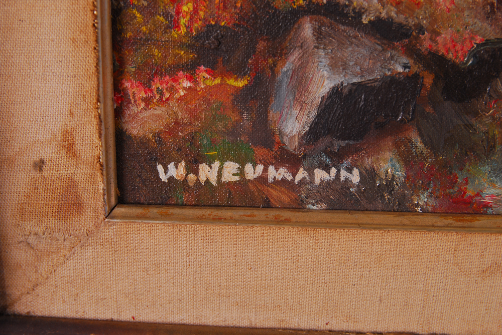 W. Neumann Fall Landscape Painting