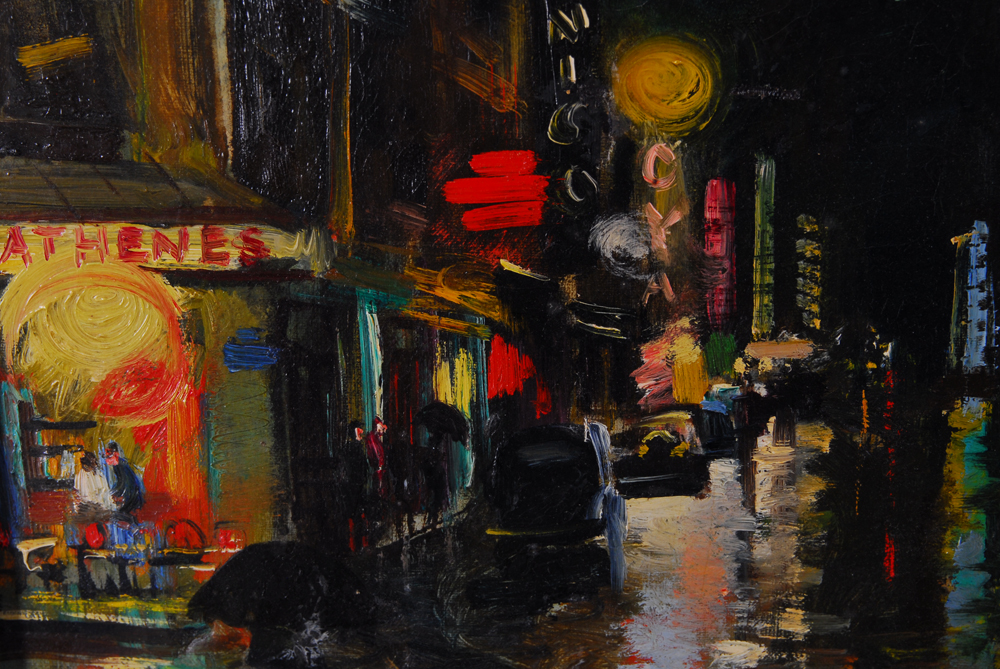 Oliver Foss Cityscape Oil Painting