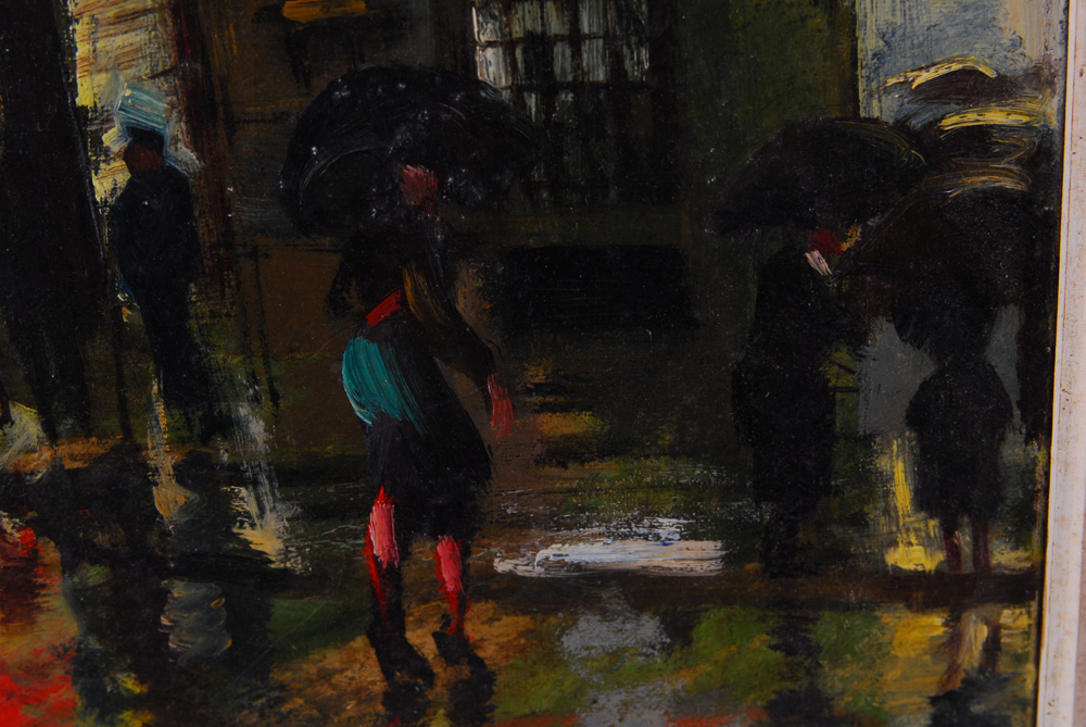 Oliver Foss Cityscape Oil Painting