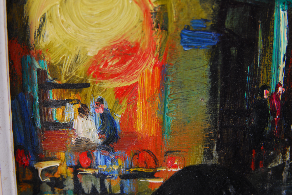 Oliver Foss Cityscape Oil Painting