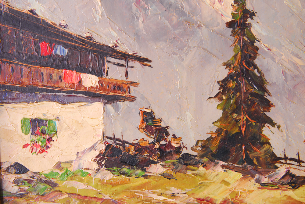 Franz Krynitz Oil on Board Painting