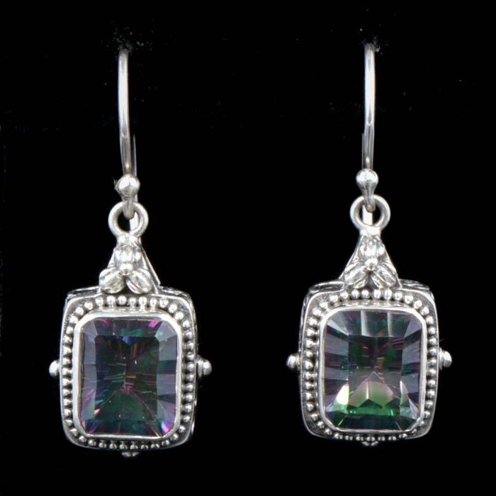 Robert Manse Sterling Silver and Mystic Quartz Earrings