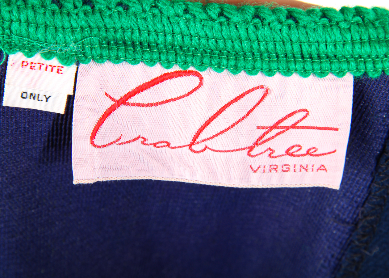 Vintage Novelty Zodiac Aries Wool Wrap Skirt with Appliqued Ram