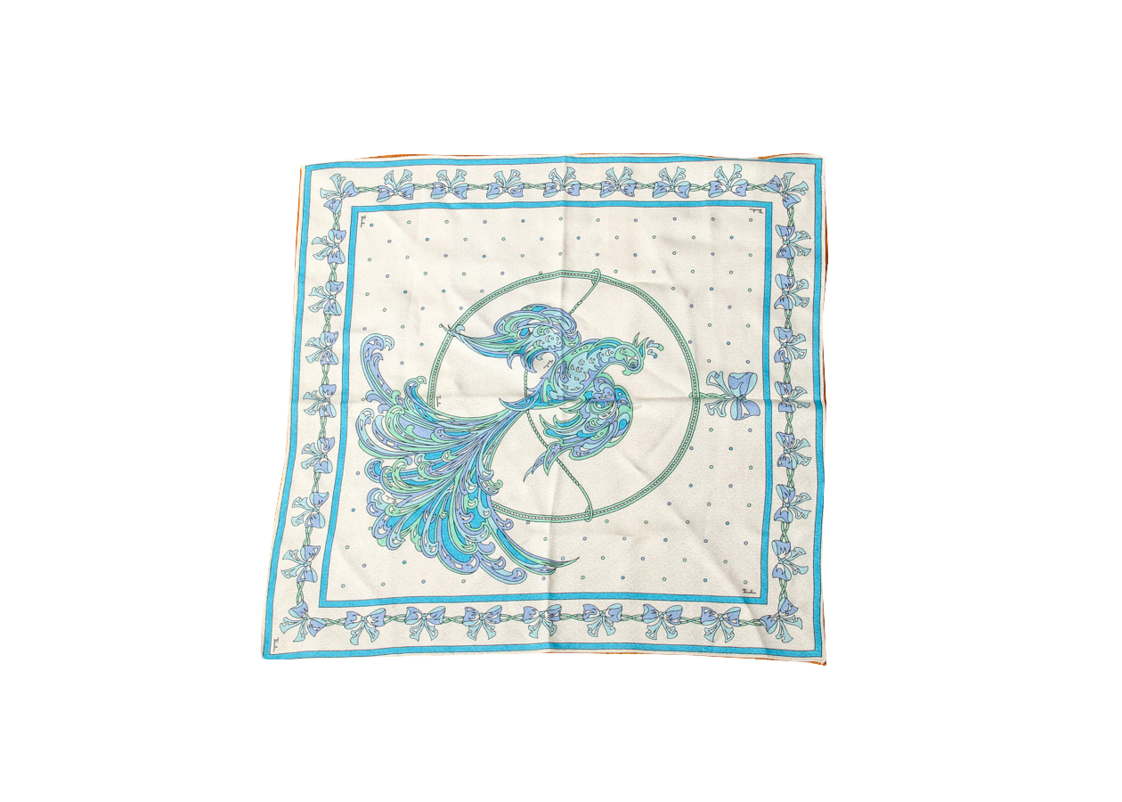 Pair of Vintage Emilio Pucci Printed Silk Scarves