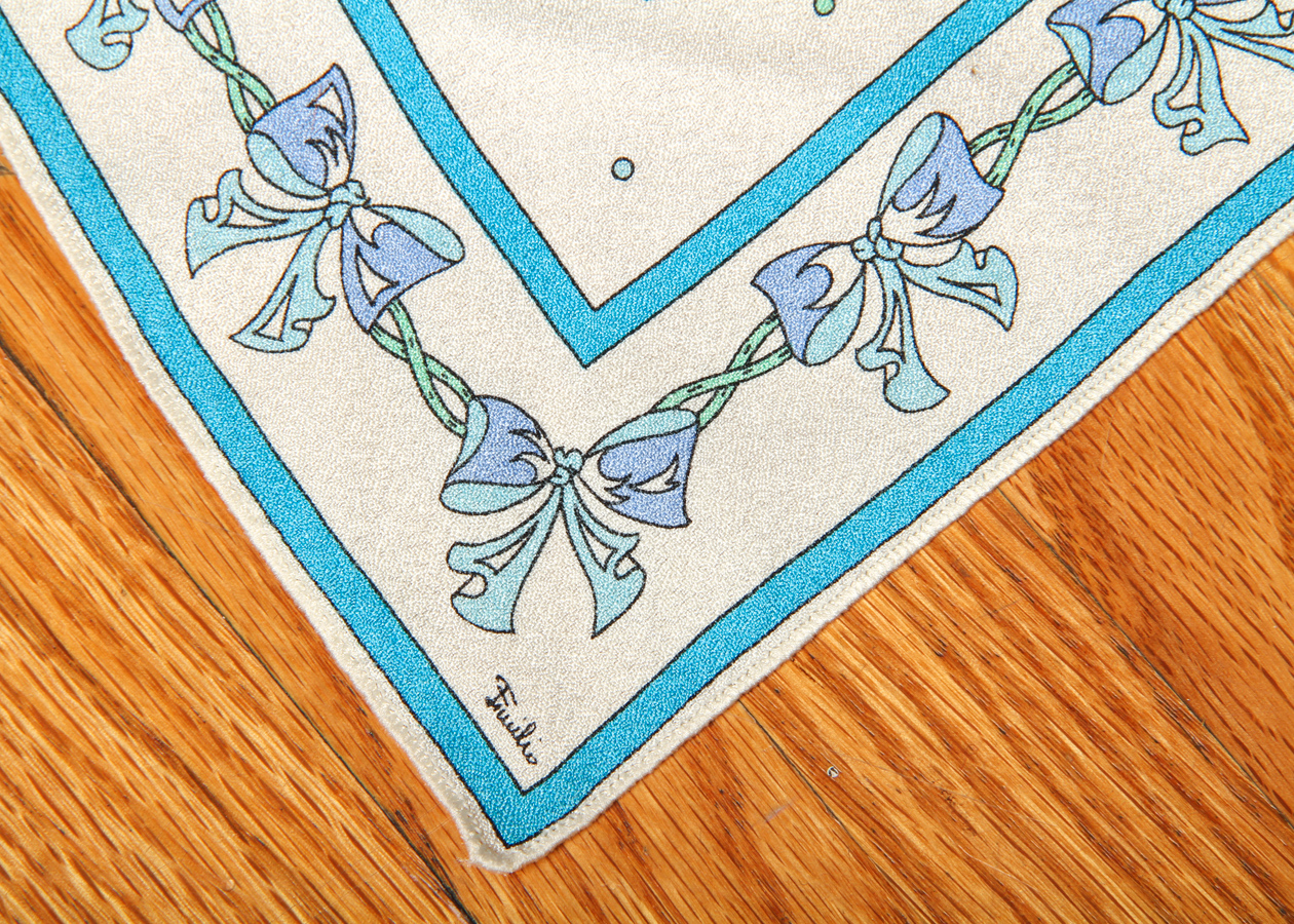 Pair of Vintage Emilio Pucci Printed Silk Scarves