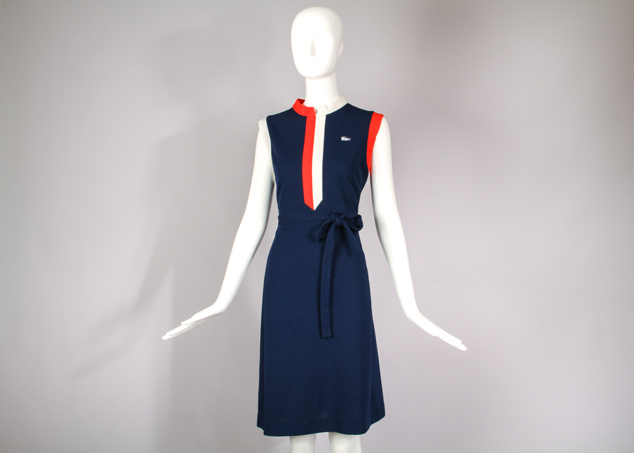 1970's Women's Lacoste Sleeveless Chemise Scooter Dress