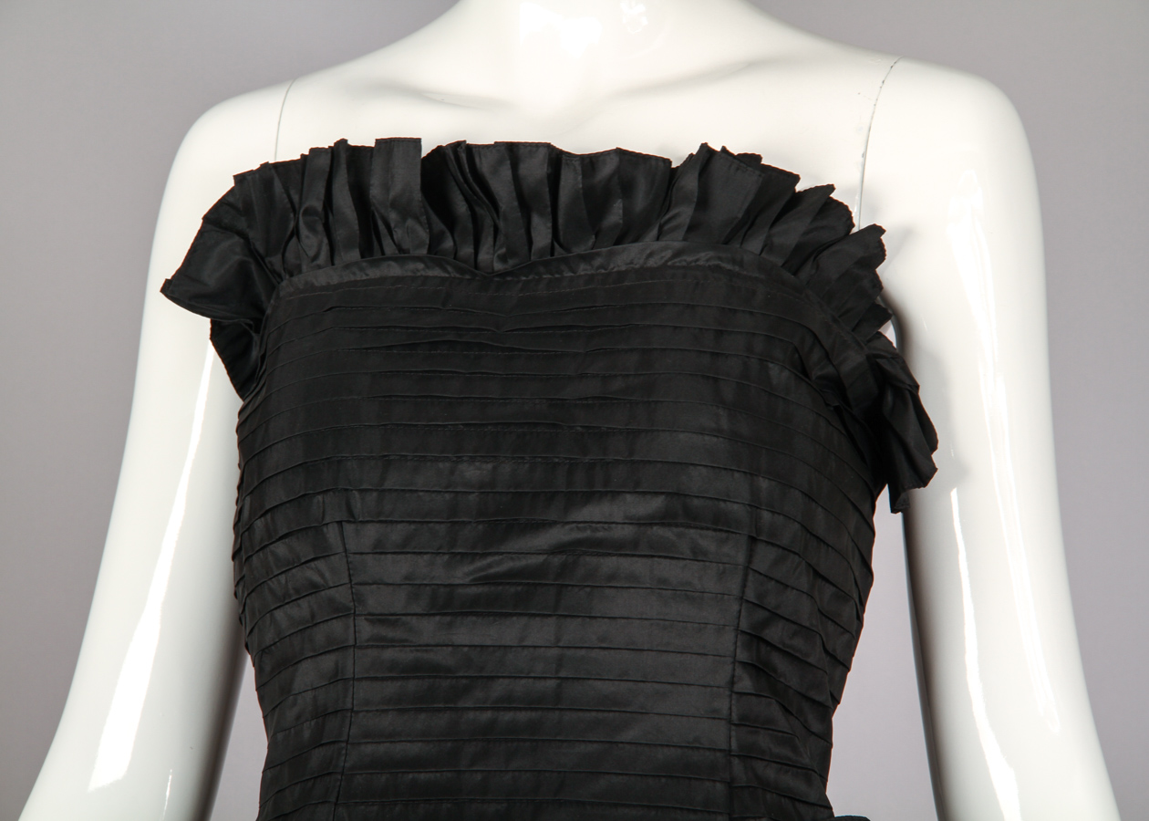 Vintage 1980s Oscar de la Renta Silk Taffeta Party Dress