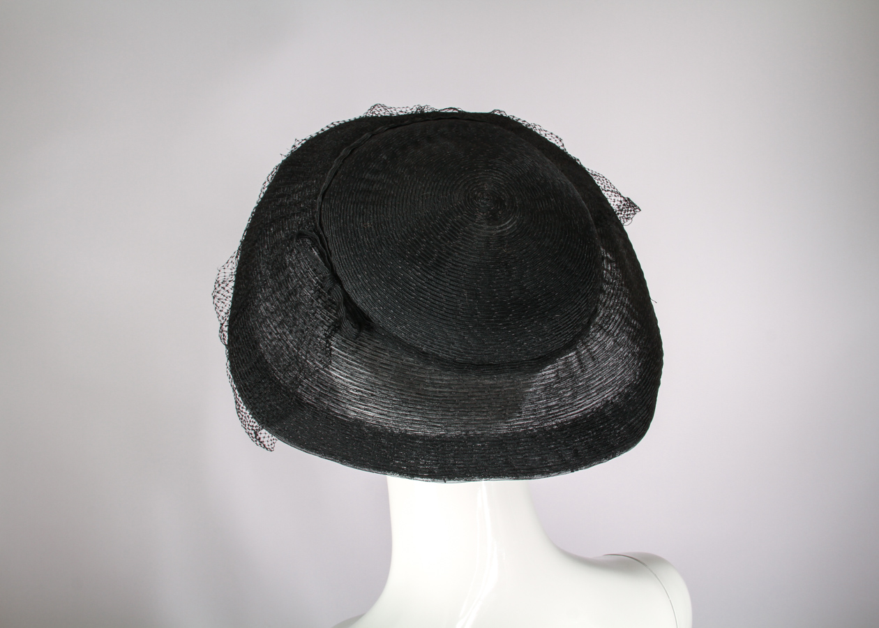 Women's Vintage Hattie Carnegie Hat with Attached Veil