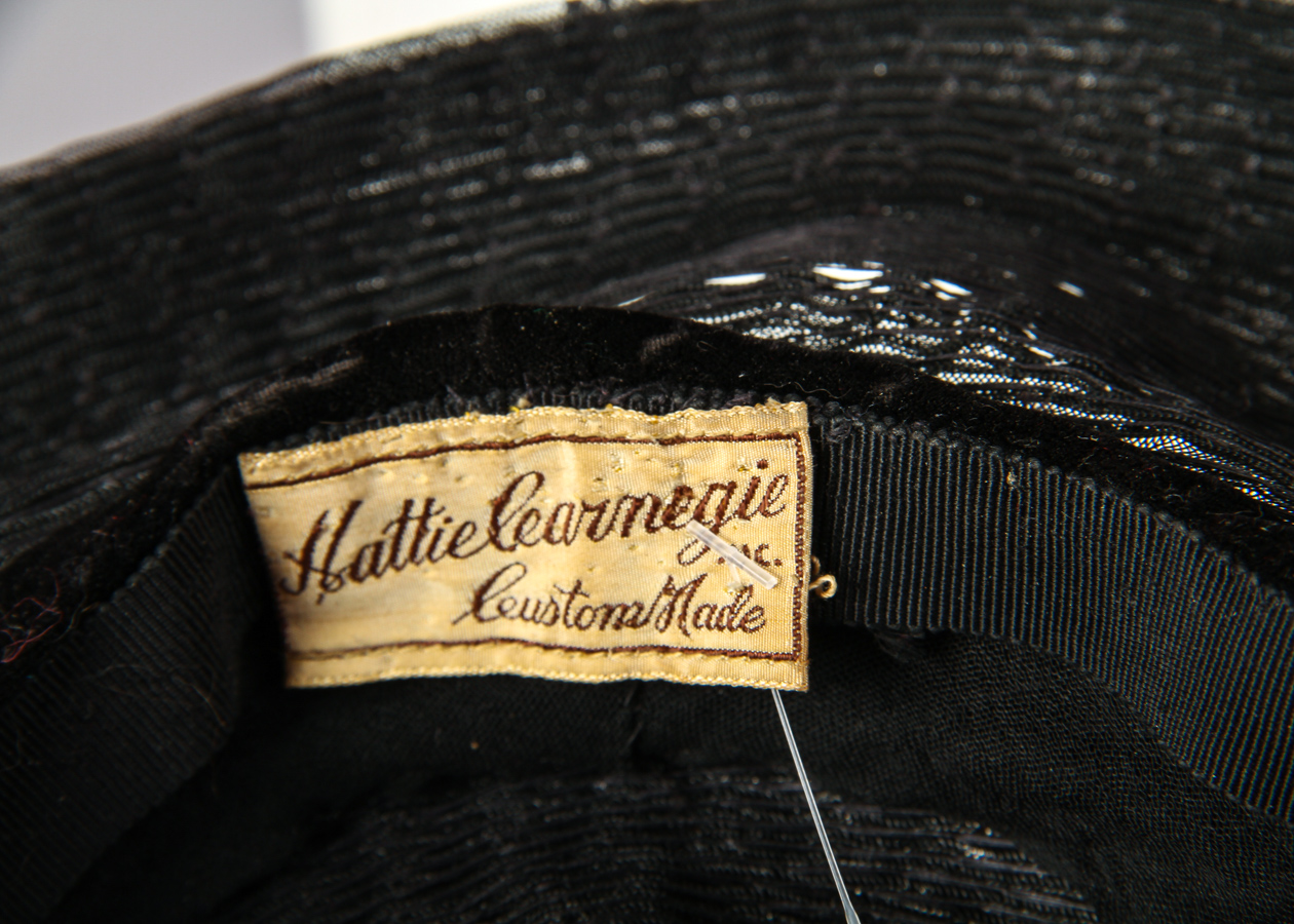 Women's Vintage Hattie Carnegie Hat with Attached Veil
