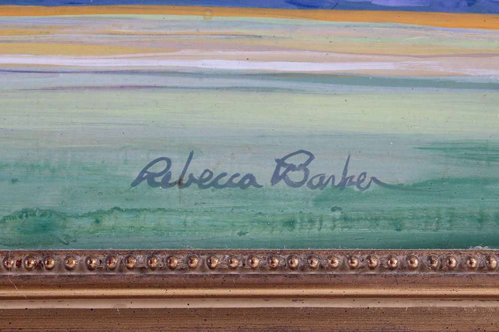 Rebecca Barker Signed Acrylic Painting "In the Country"