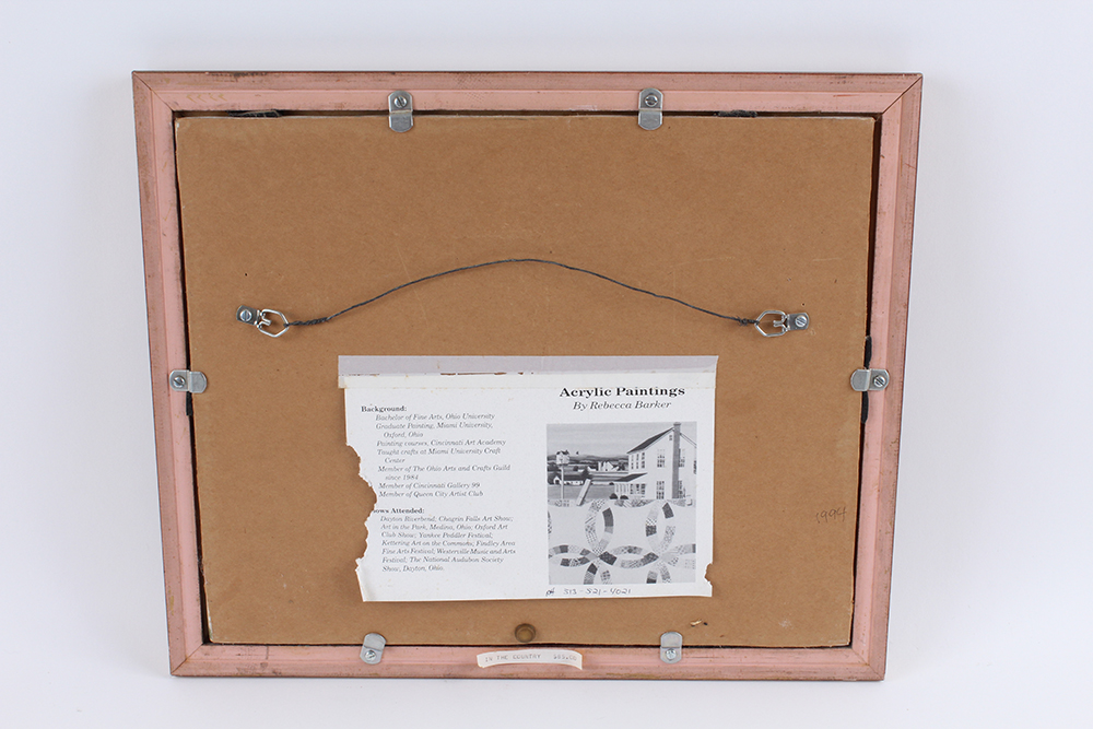 Rebecca Barker Signed Acrylic Painting "In the Country"