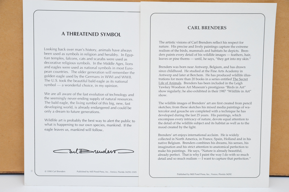 Carl Brenders Signed Limited Edition Print