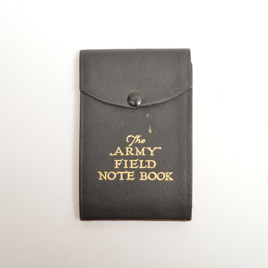 1917 Army Field Notebook