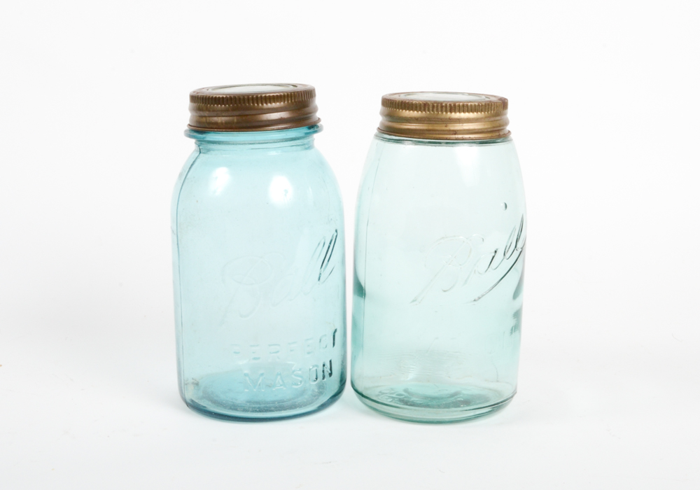 Ball Aqua Mason Jars