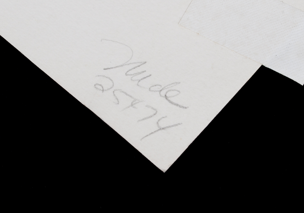 Joan Purcell Signed Etching of "Seated Nude"