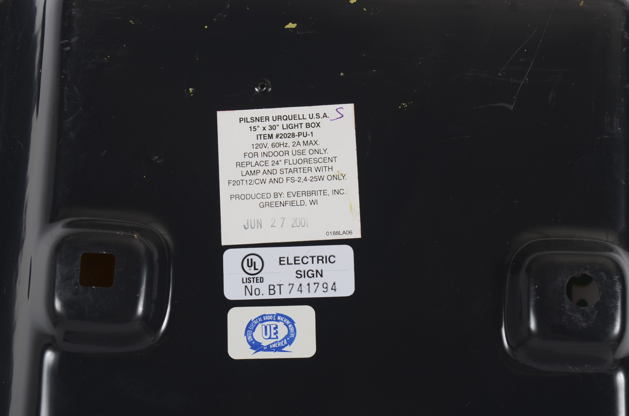 Pilsner Urquell Electric Wall Sign