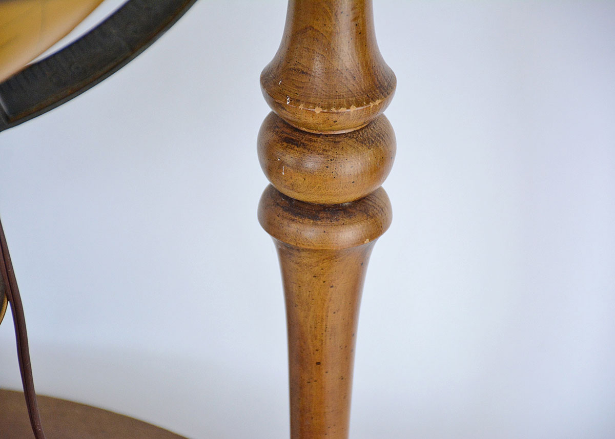 1960s Butler Illuminated Globe with Wooden Stand
