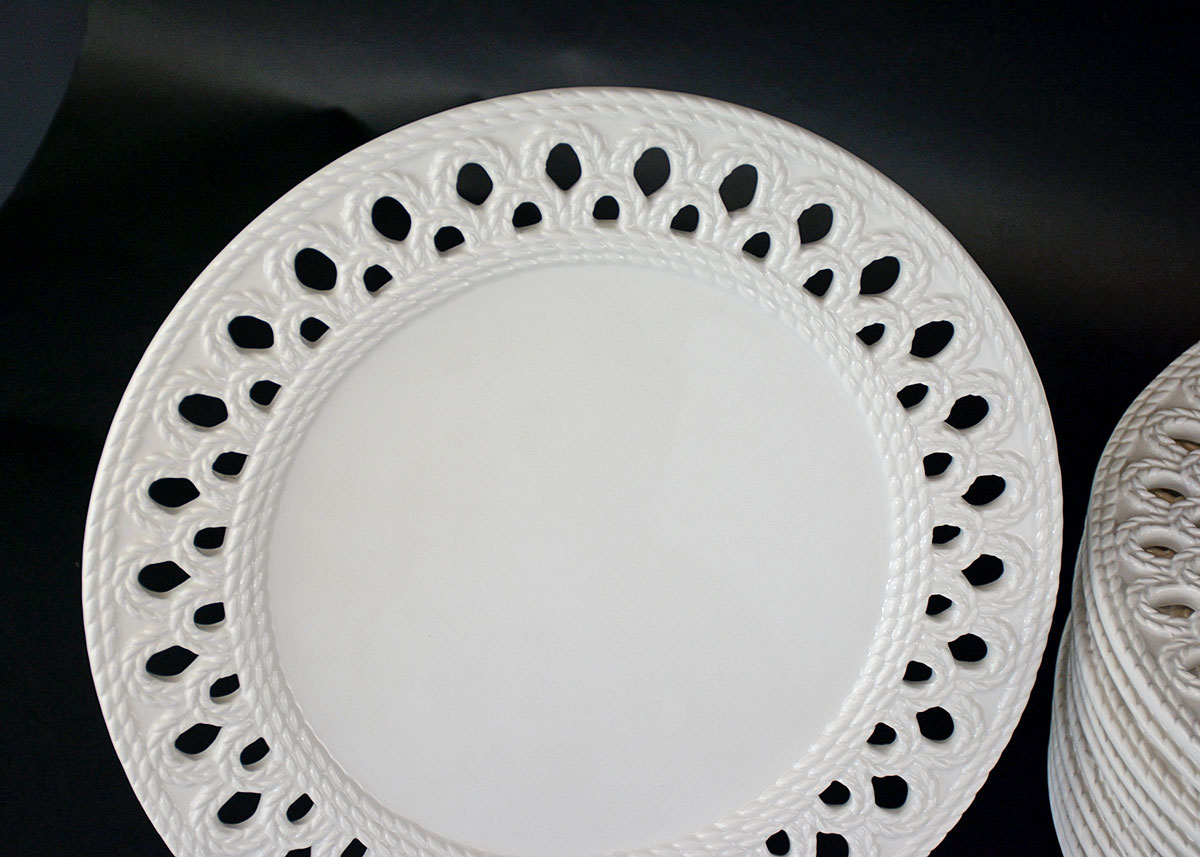 Italian Ceramic Charger Set by Ceramica Stefani