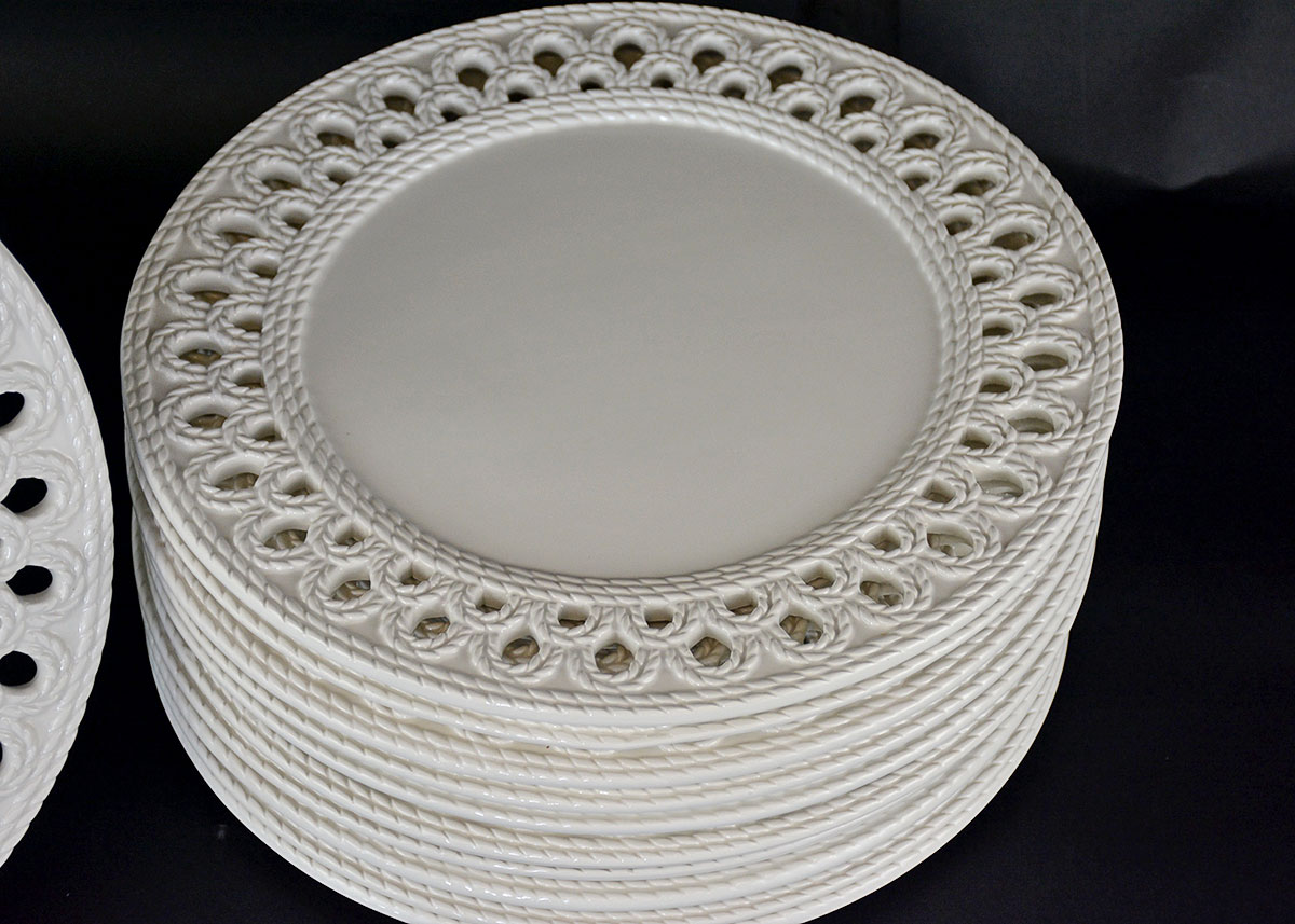 Italian Ceramic Charger Set by Ceramica Stefani