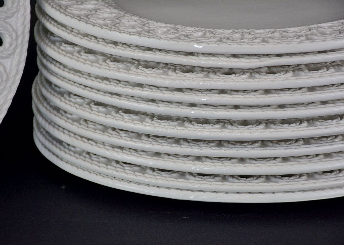 Italian Ceramic Charger Set by Ceramica Stefani