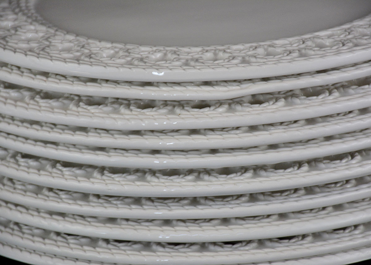 Italian Ceramic Charger Set by Ceramica Stefani