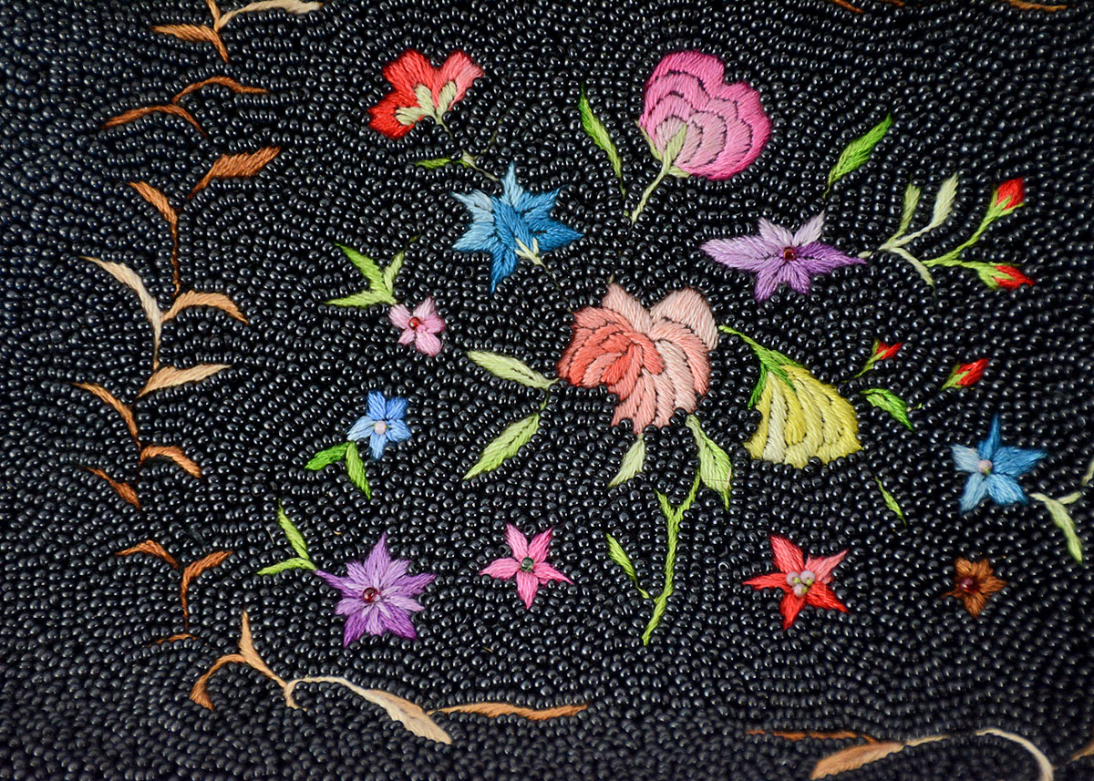 Vintage Beaded Clutch and Embroidered Beaded Purse