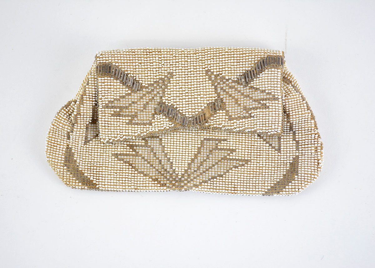 Vintage Beaded Clutch and Embroidered Beaded Purse