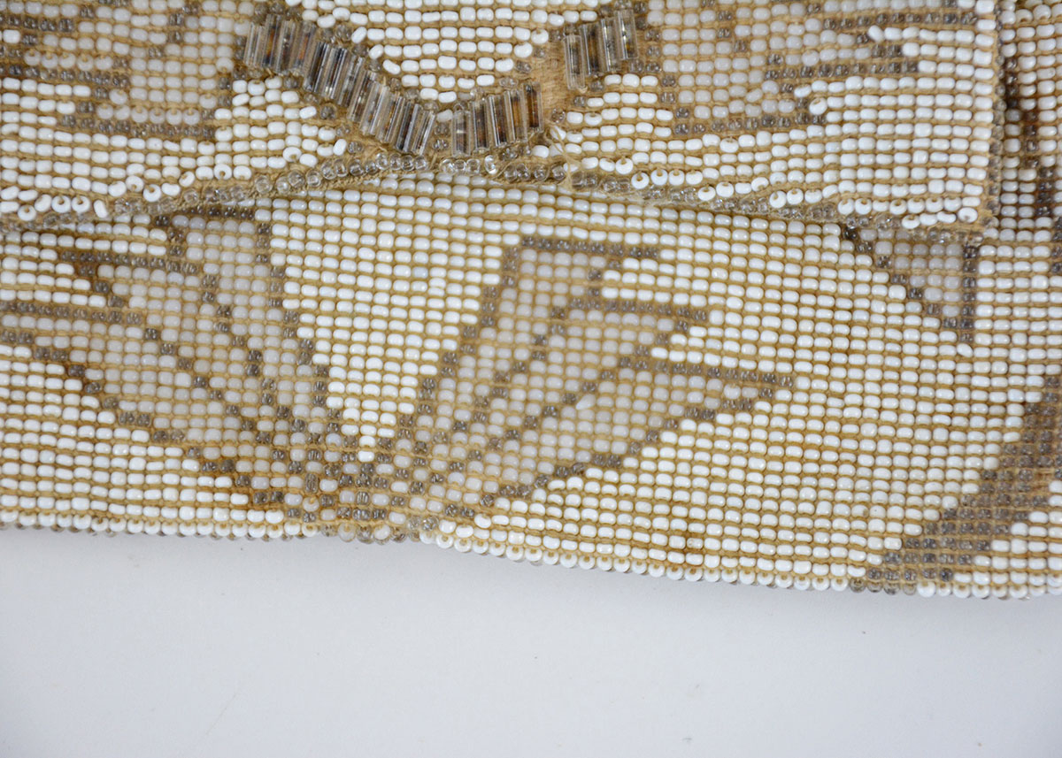 Vintage Beaded Clutch and Embroidered Beaded Purse