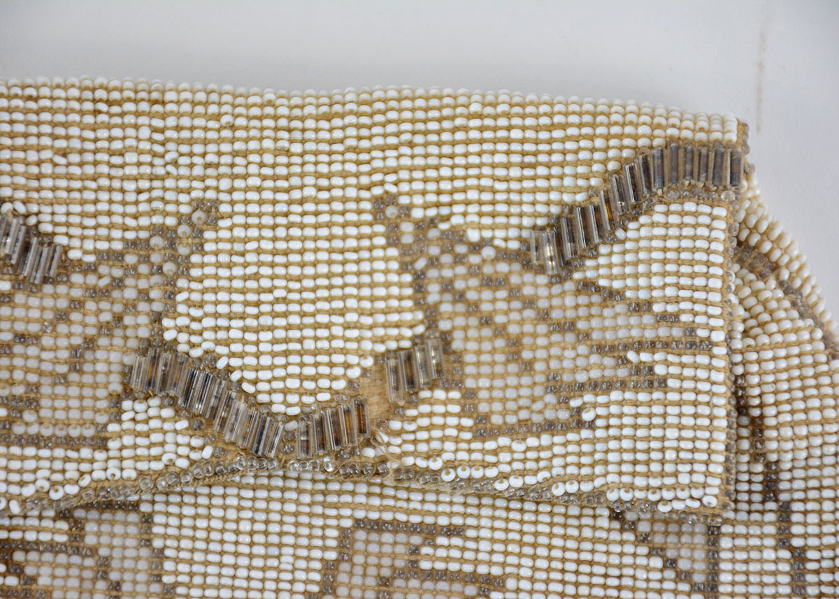 Vintage Beaded Clutch and Embroidered Beaded Purse