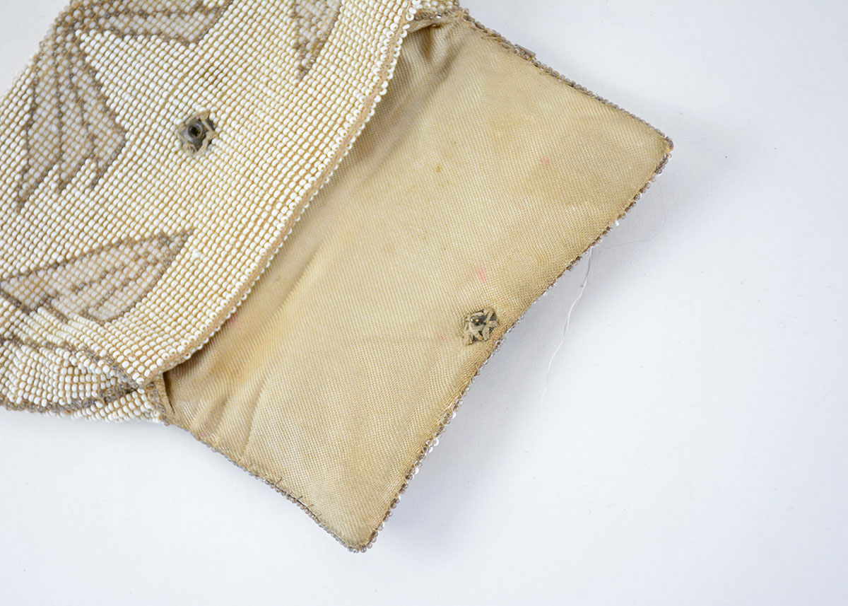 Vintage Beaded Clutch and Embroidered Beaded Purse