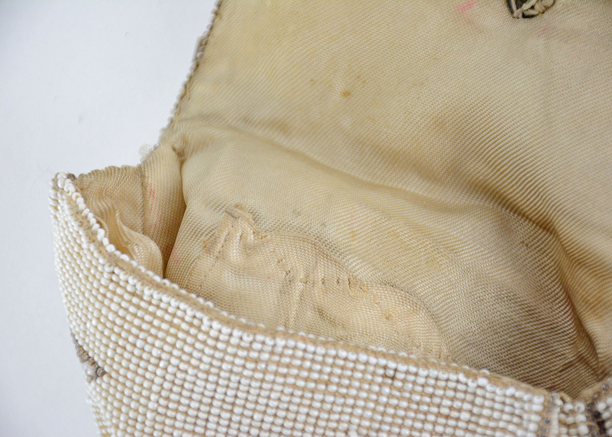 Vintage Beaded Clutch and Embroidered Beaded Purse