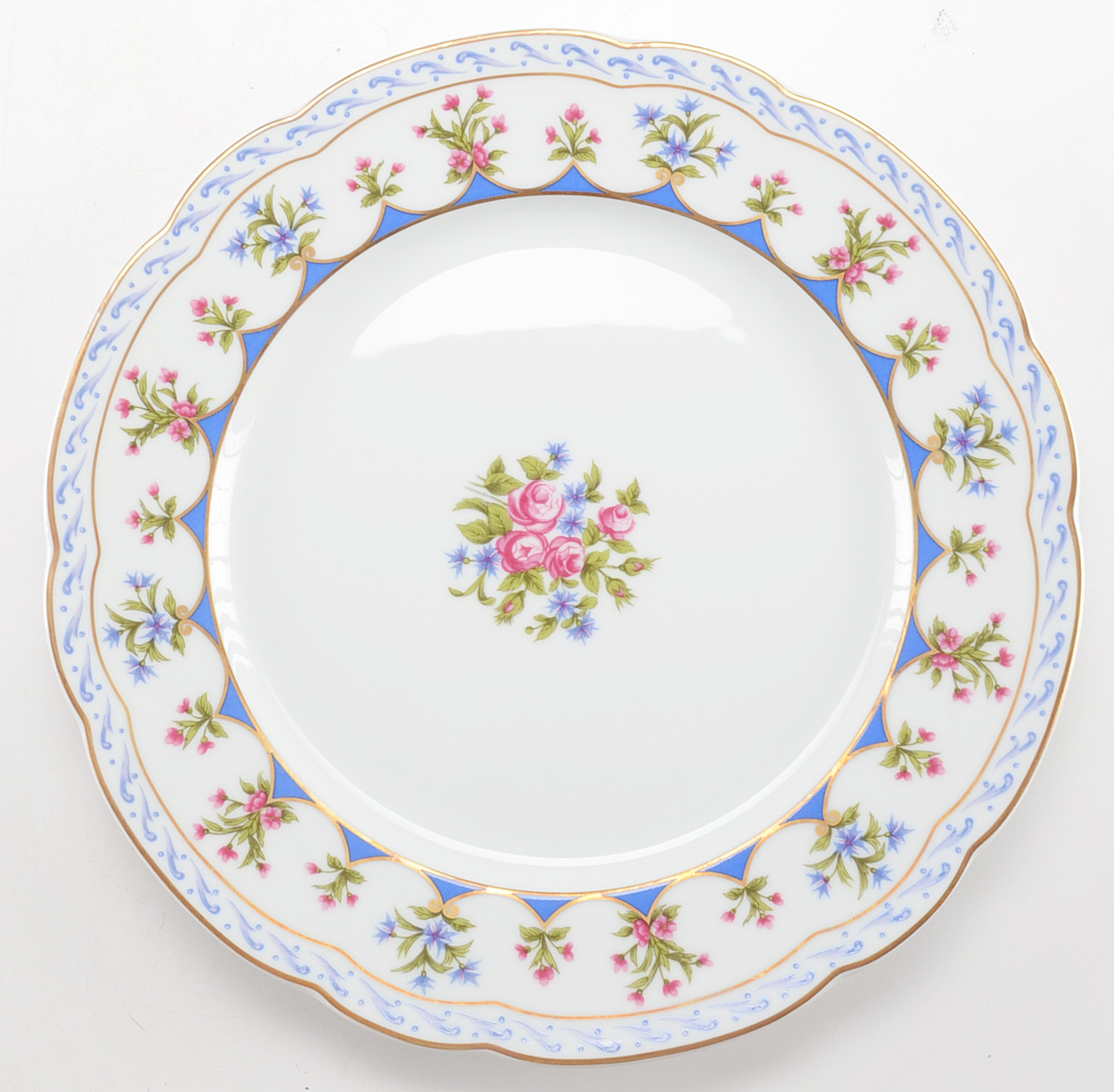 Lot of Bernardaud "Chateaubriand Blue" China