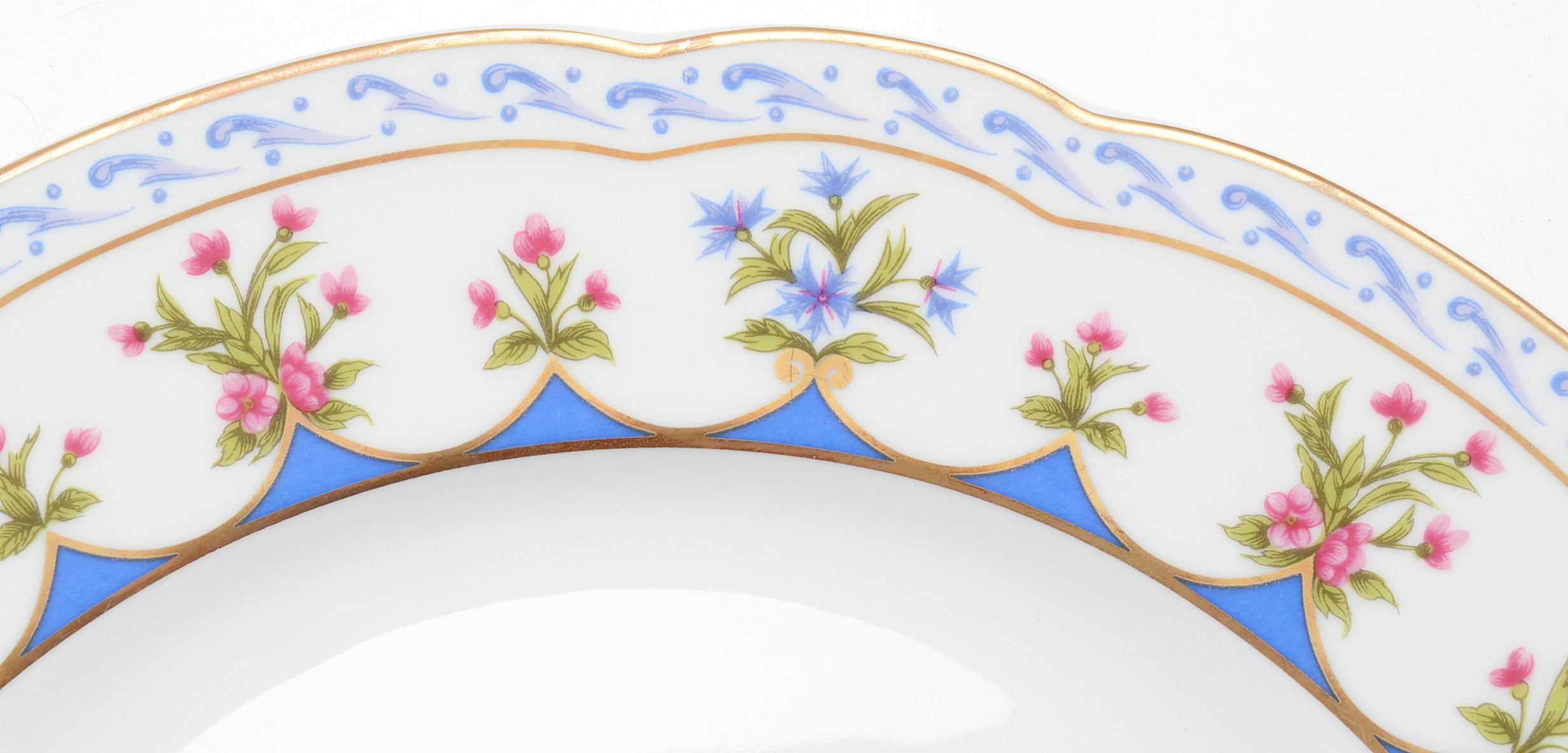 Lot of Bernardaud "Chateaubriand Blue" China