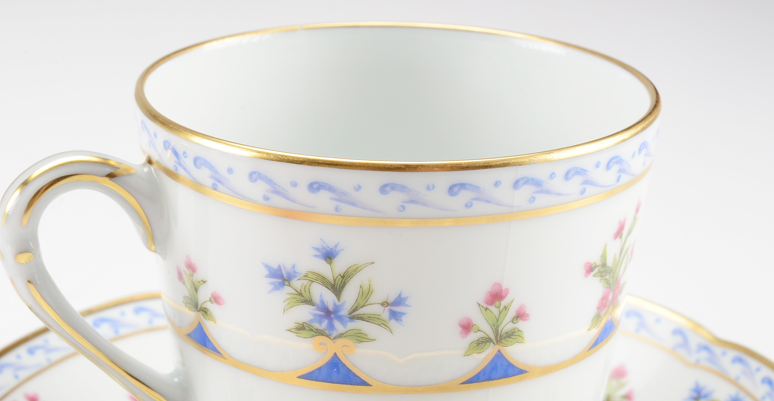 Lot of Bernardaud "Chateaubriand Blue" China